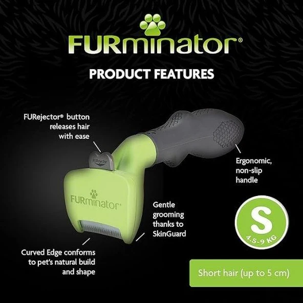 Furminator Shorthair S Köpek Tüy Toplama Tarağı - 6