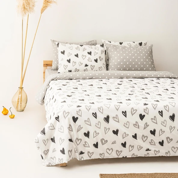 Soley | Mix & Match | Lover | %100 Pamuk Çift Kişilik Nevresim Seti
