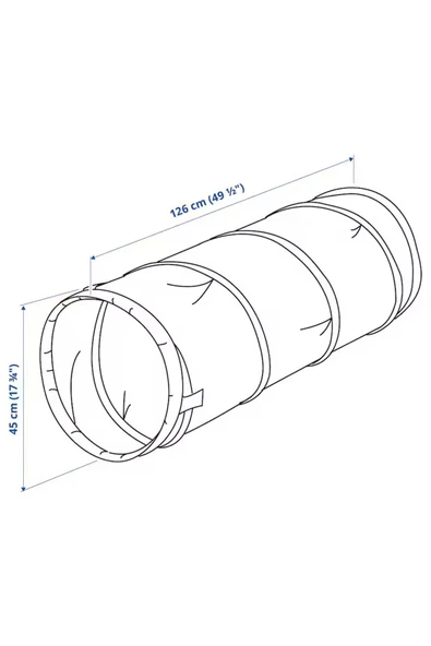 IKEA Dvargmas Oyun Tüneli - 126 Cm - Mavi / Yeşil - 3