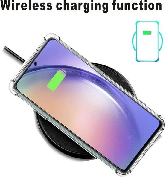 Samsung Galaxy A54 Uyumlu Darbe Önleyici Sararmaya Dayanıklı Airbag Korumalı Ultra Slim TPU Şeffaf Silikon Kılıf - 6