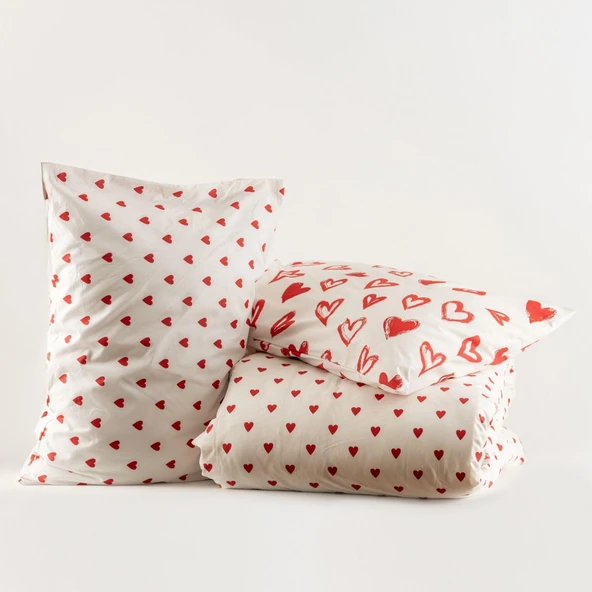 Soley | Mix & Match | Lover | %100 Pamuk Çift Kişilik Nevresim Seti - 12