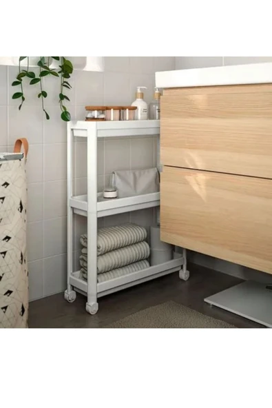 IKEA Modern Tasarım Kullanışlı 54x18x71 Cm Servis Sehpası - 3