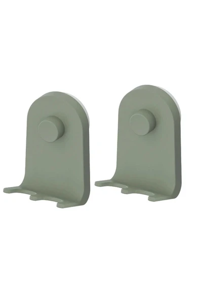 IKEA ÖBONÄS Vantuzlu Kanca, Gri-Yeşil, 7X11 Cm , Duvar Askısı (2 ADET)