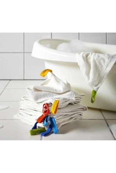 IKEA KRAMA 10 ADET 30X30 CM HAVLU SETİ BEBEK EL HAVLUSU PEÇETE - 5