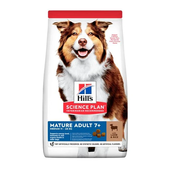 Hills Medium Mature Kuzu Etli Yaşlı Köpek Maması 12+2Kg Bonus Paket ürün görseli