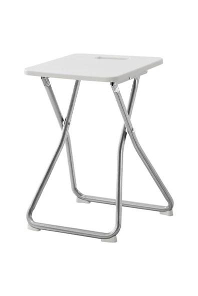 IKEA GUNDE katlanır tabure, beyaz