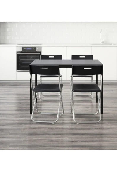 IKEA Gunde Katlanabilir Taşınır Sandalye Galvanizli 4 Adet - 2
