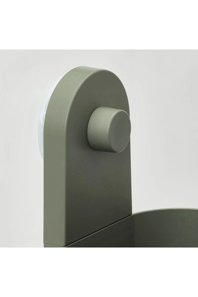 IKEA vantuzlu kutu, gri-yeşil, 10 cm - 5