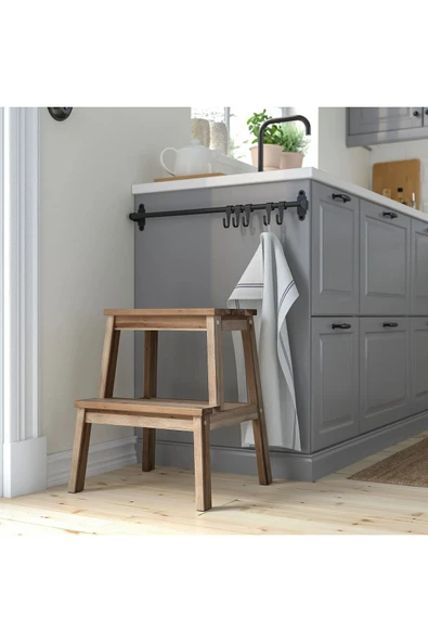IKEA TABURE IKEA AHŞAP BASAMAK BANYO BASAMAĞI MUTFAK BASAMAĞI MUTFAK TABURESİ - 2