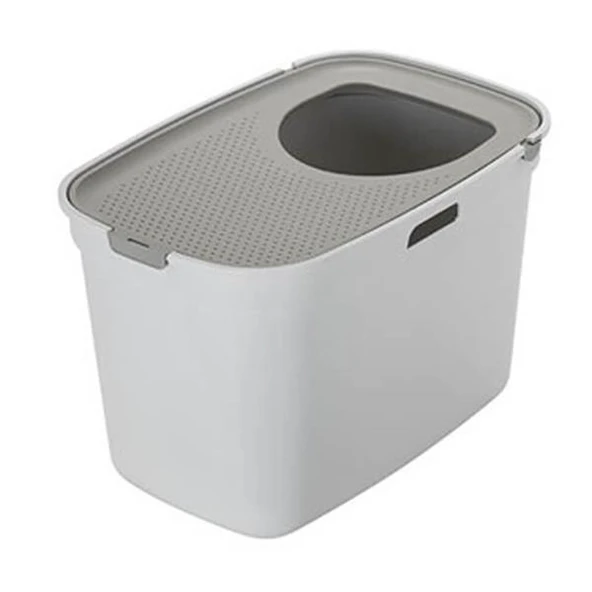 Moderna Top Cat Gri Kapalı Kedi Tuvalet Kabı 59cm ürün görseli