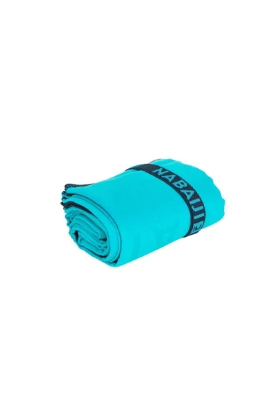 Decathlon Nabaiji Çift Taraflı Mikrofiber Havlu - M Boy - Mavi / Yeşil 60 X 80 Cm - 5
