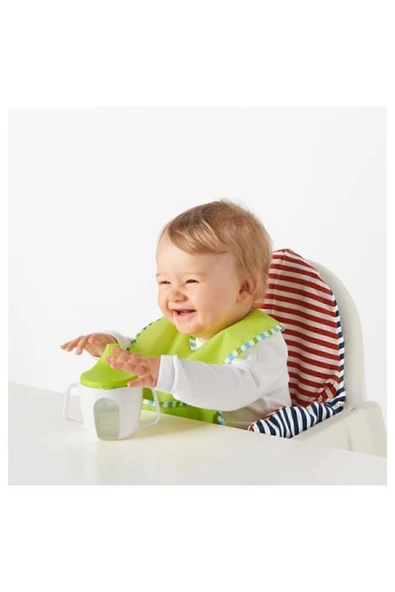 IKEA Börja Bebek Suluk Biberon Alistirma Bardağı Yeşil Beyaz - 2