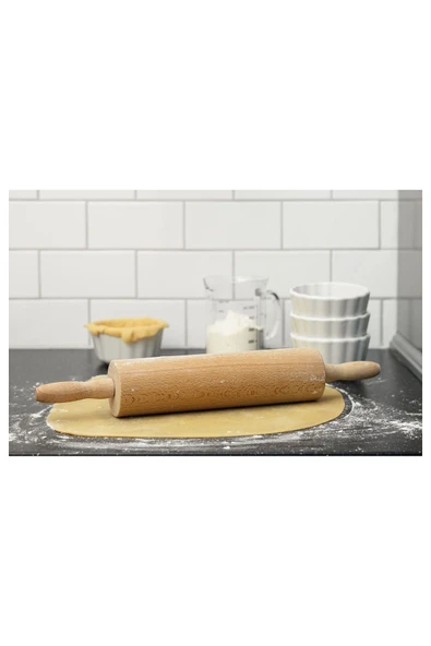 IKEA Döner Saplı Kayın Ağacı Merdane Çelik Mekanizmalı 43 Cm - 6