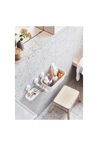 IKEA Tisken Vantuzlu Banyo Duş Sepeti 28x17 cm - 3