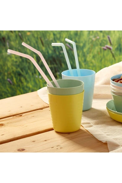 IKEA 6'lı Çocuk Bardak Seti, Pastel Tonlar