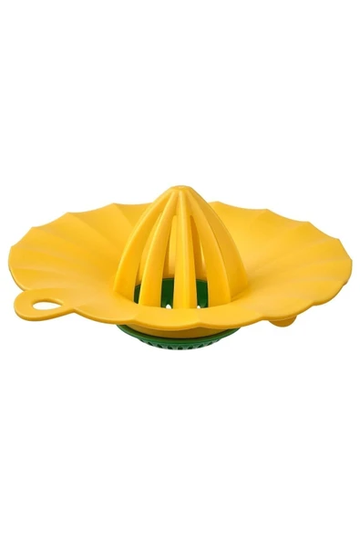 IKEA Plastik Limon Sıkacağı Çap: 15 Cm Pratik Sıkacak Sarı Renk Limon Portakal Suyu Narenciye Sıkıcı - 3