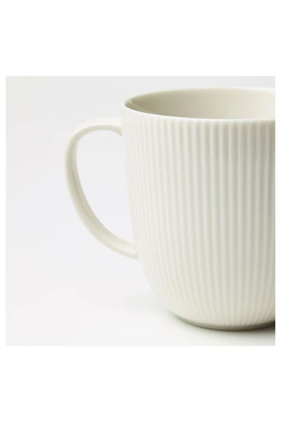IKEA 6 Parça Kupa Fincan Feldispat Porselen Yükseklik: 9 Cm Hacim: 31 Cl - 3