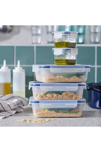 IKEA Kapaklı Cam Saklama Kabı - 180 ml - Kare - 3 Adet - 2
