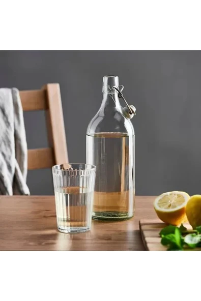 IKEA Premium Ürün Kaliteli Üretim Hava Geçirmez Çok Yönlü Kullanım Estetik Görünüm Su Şişesi - 5