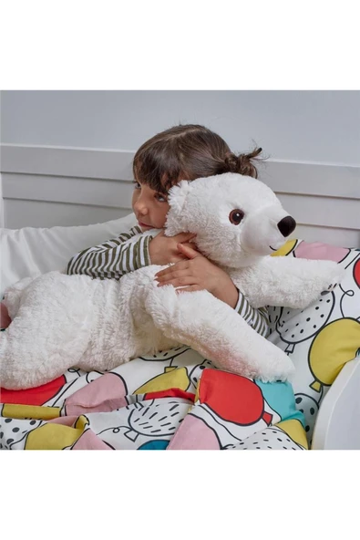 IKEA Snuttıg Yumuşak Oyuncak Beyaz 60 Cm 70298101 - 5