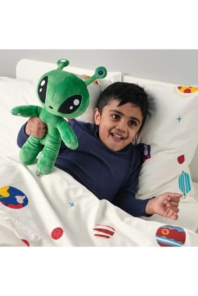 IKEA sfeyx 34 Cm Yeşil Uzaylı Alien Yumuşak Peluş Oyuncak news sfey 997516 - 3
