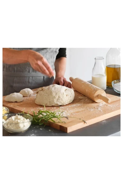 IKEA Döner Saplı Kayın Ağacı Merdane Çelik Mekanizmalı 43 Cm - 4