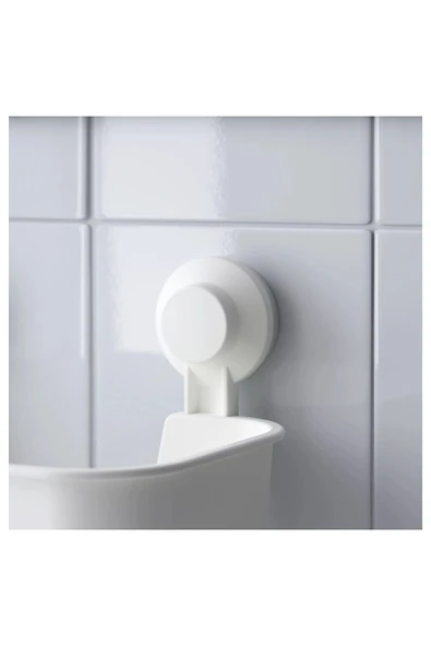 IKEA Tisken Vantuzlu Banyo Duş Sepeti 28x17 cm - 6