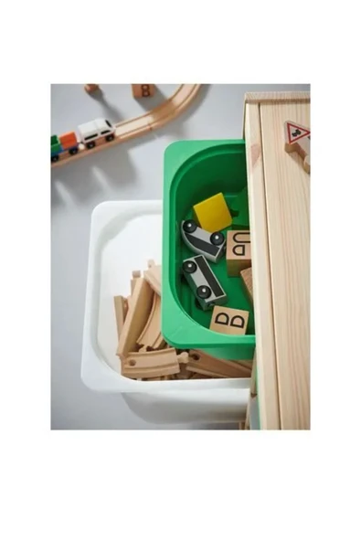 IKEA Premium Ürün Kaliteli Üretim Kullanışlı Şık Çocuklar İçin Eğlenceli 45 Parça Tren Seti LILLABO - 8