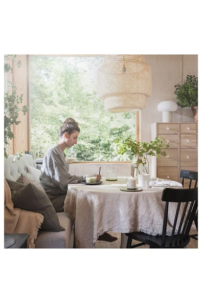 IKEA Adlad Bardakta Kokulu Mum, Beyaz, 12 Saat, İskandinav Ormanları - 5