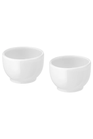 IKEA 2 Adet Yumurtalık Çap: 5 Cm İkea 2'li Set Yumurtalık Porselen Kahvaltılık Yumurta Kabı - 3