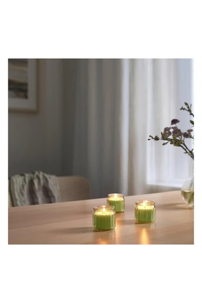 IKEA Lövskogslund Bardakta Kokulu Mum 12 Saat Elma 30594151 - 2