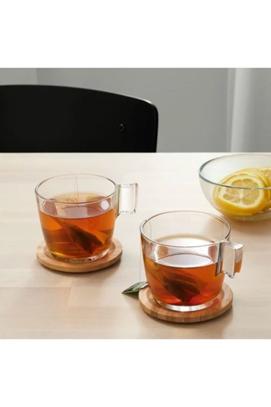IKEA Bardak Altlığı 2 Li Bambu 9 Cm Bambu Bardak Altlığı Sunum