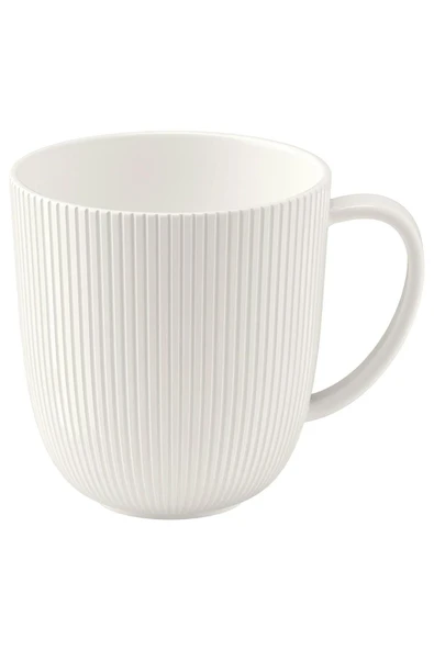 IKEA 6 Parça Kupa-bardak Takımı Beyaz Renk Modern Klasik 31 Cl Feldispat Porsele - 1