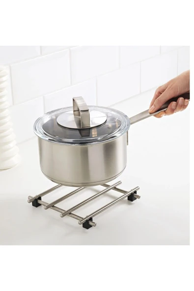 IKEA 2 Adet Nihale 18x18 Cm İkea 2'li Set Tencere Tava Altlığı Metal Altlık Paslanmaz Çelik - 3