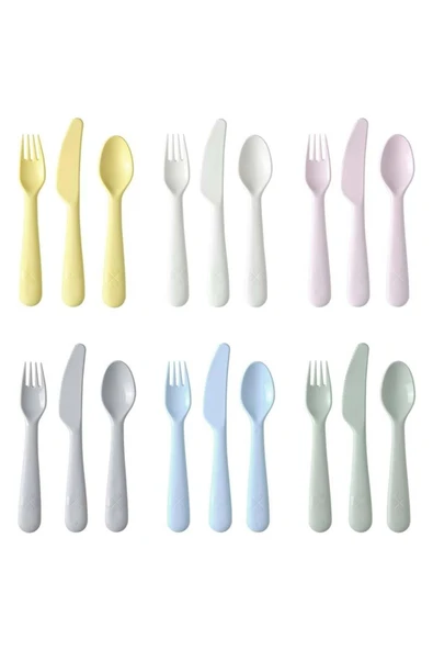 IKEA Kalas Çatal Bıçak Seti Pastel Tonlar 18 Parça 70461385 - 1