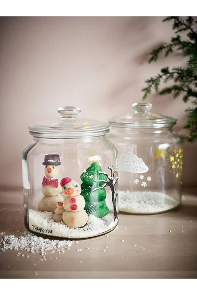 IKEA Cam Kapaklı Kavanoz 1,9 Litre Vakum Özellikli Şeffaf Kavanoz - 5