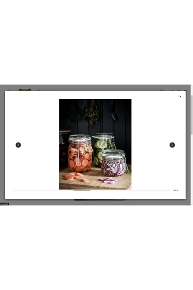 IKEA Korken Kapaklı Cam Kavanoz, Cam, 0,5 Lt - 4