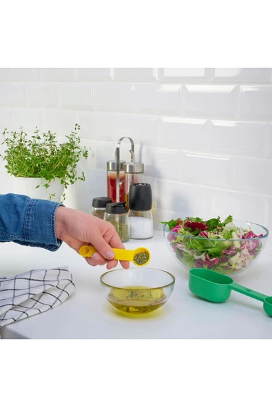 IKEA Uppfylld Ölçek Kaşığı 2'li Sarı - Yeşil - 2