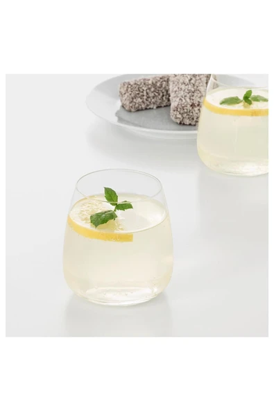 IKEA DYRGRIP 6 ADET KRİSTALİN BARDAK DEKORATİF 36 CL SET - 2