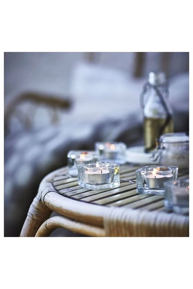 IKEA Jamlık Kokulu Tealight Mum, Açık Bej, 3.5 Saat, Vanilya - 2