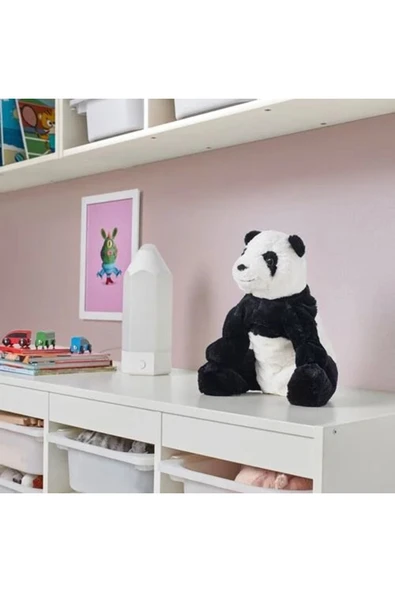 IKEA Kramıg Yumuşak Peluş Panda Oyuncak Beyaz-siyah 30 Cm - 4