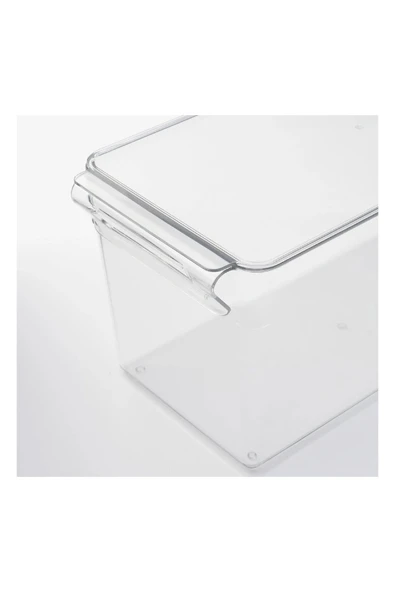 IKEA KLIPPKAKTUS buzdolabı için saklama kutusu, şeffaf, 32x14x15 cm - 2