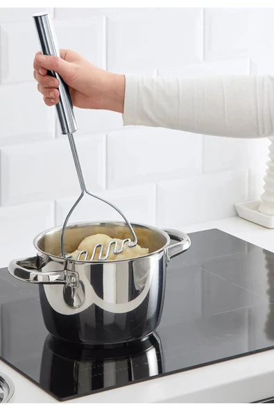 IKEA 3'lü Mutfak Gereçleri Seti İkea Rende + Çırpıcı + Patates Ezici Yemek Hazırlık Pişirme Gereçleri - 3
