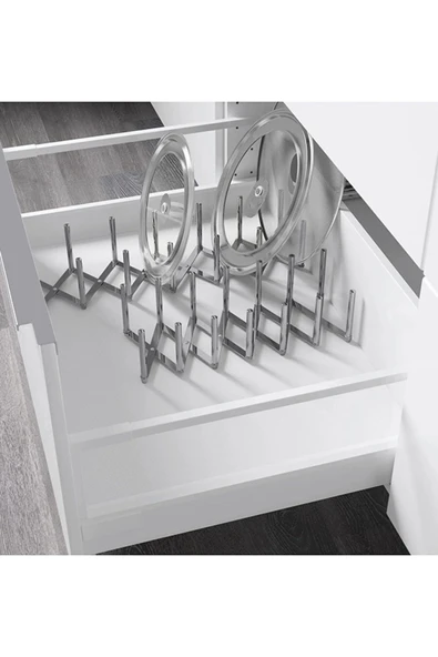 IKEA VARIERA tencere kapaklığı, paslanmaz çelik, 14x10 cm - 2
