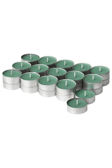 IKEA Hedersam Kokulu Tealight Mum Açık Yeşil 3,5 Saat Çimen Kokulu 40504249