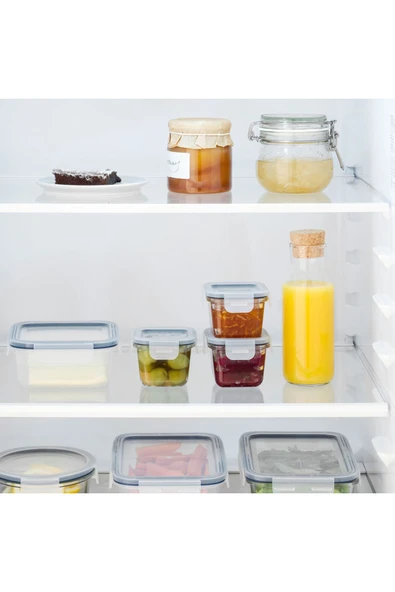 IKEA Kapaklı Cam Saklama Kabı - 180 ml - Kare - 3 Adet - 3