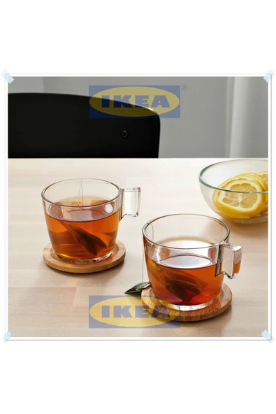 IKEA Försegla Bambu Bardak Altlığı, Çap: 9 cm, 2'li Set - 2