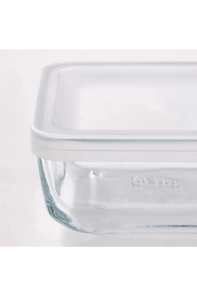 IKEA Bestamma Kapaklı Saklama Kabı Cam 500 ml 50495763 - 4