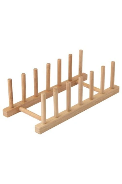 IKEA Ostbıt 27,5 Cm Bambu Tabaklık - Tabak Standı Ahşap