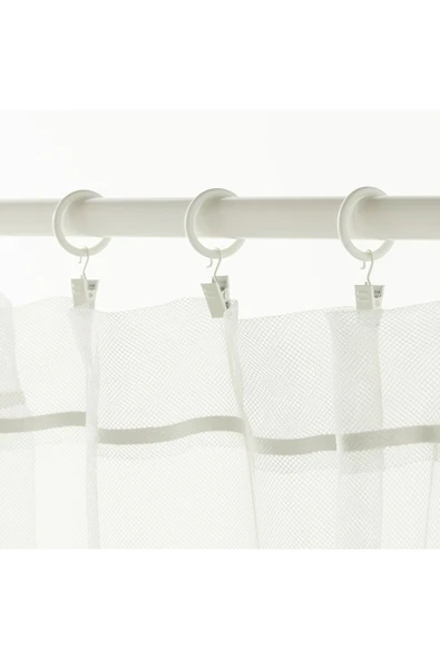 IKEA Syrlıg Perde Halkası Seti, Beyaz, 25 Mm, 10 Adet - 2